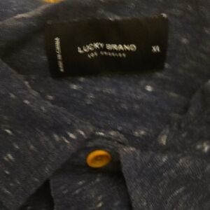 Lucky Brand Navy Blue Shirt with Buttons